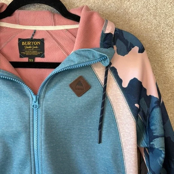 Burton Zip Up Sweatshirt Hoodie Size XS Outdoor Snowboard - Picture 5 of 7